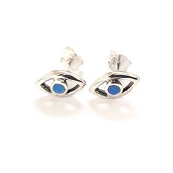 ES60022 EYE SILVER 925 OPAL STUD EARRING